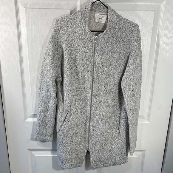 Bershka Women's Gray Teddy Jacket - Picture 3 of 8